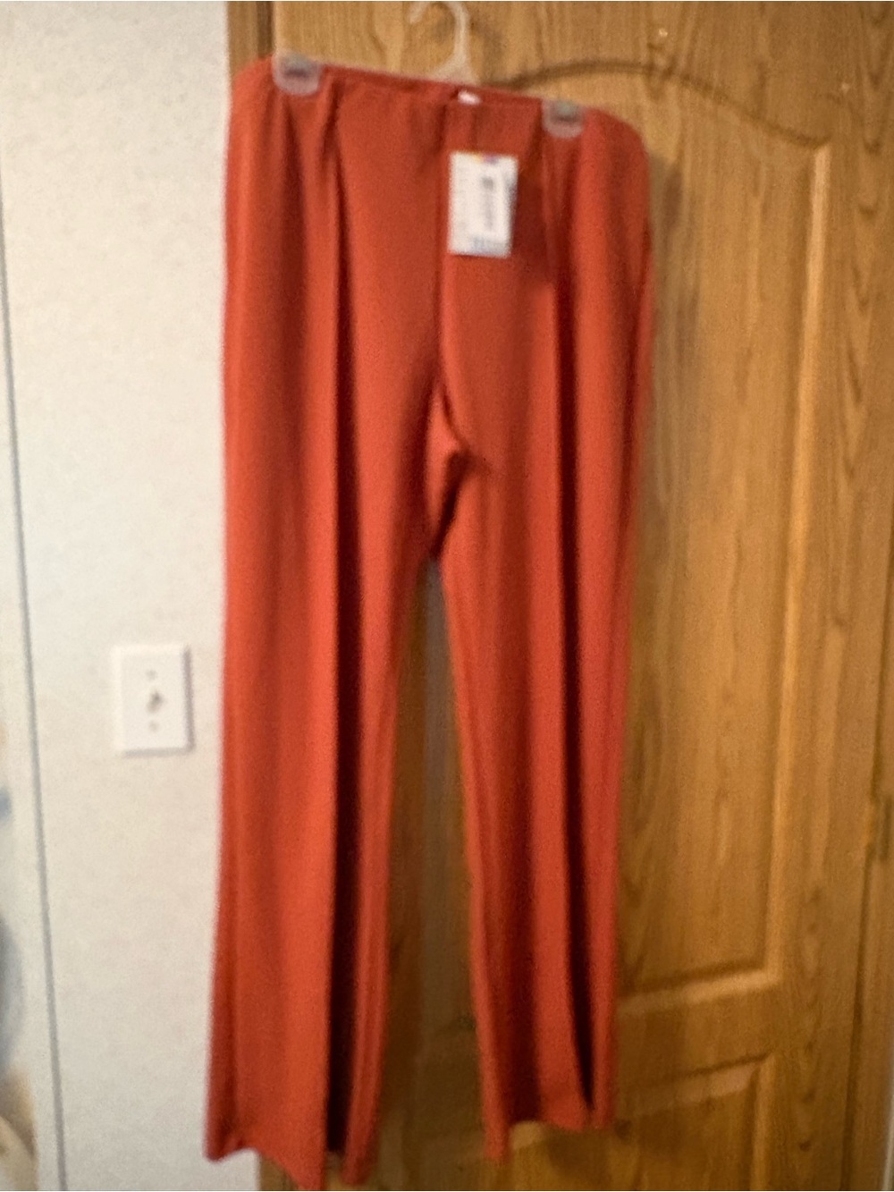 LuLaRoe Men's Straight-Leg Pants in Rust